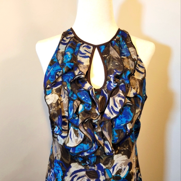 Ann Taylor Sleeveless Floral Women's Dress - Picture 2 of 12